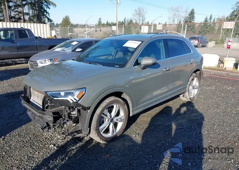 2022 Audi Q3 Premium Plus 45 Tfsi S Line Quattro Tiptronic из США, поврежденный, VIN WA1EECF39N1051115
